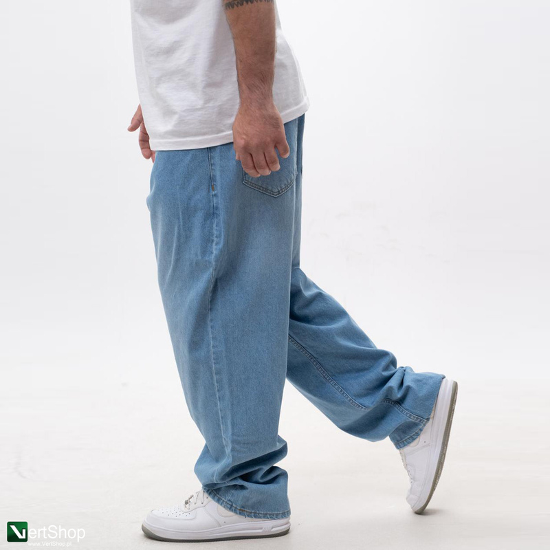 pol pl Lucky Dice LD Clothing Spodnie Jeansowe Baggy Meskie Niebieskie Biale 209735 3