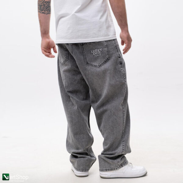 pol pl Lucky Dice LD Clothing Spodnie Jeansowe Baggy Meskie Szary Bialy 209837 1