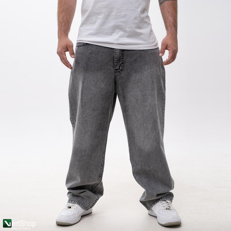 pol pl Lucky Dice LD Clothing Spodnie Jeansowe Baggy Meskie Szary Bialy 209837 4
