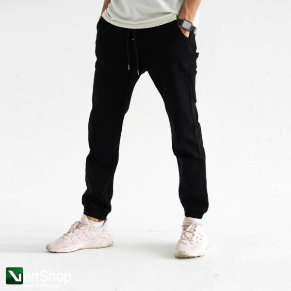 pol pl MORO SPORT Spodnie jogger Classic Stitching Pocket Black jeans 206956 2