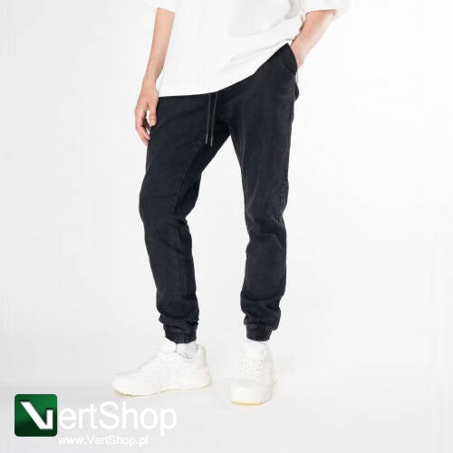pol pl MORO SPORT Spodnie jogger Classic Stitching Pocket Black jeans 206956 4
