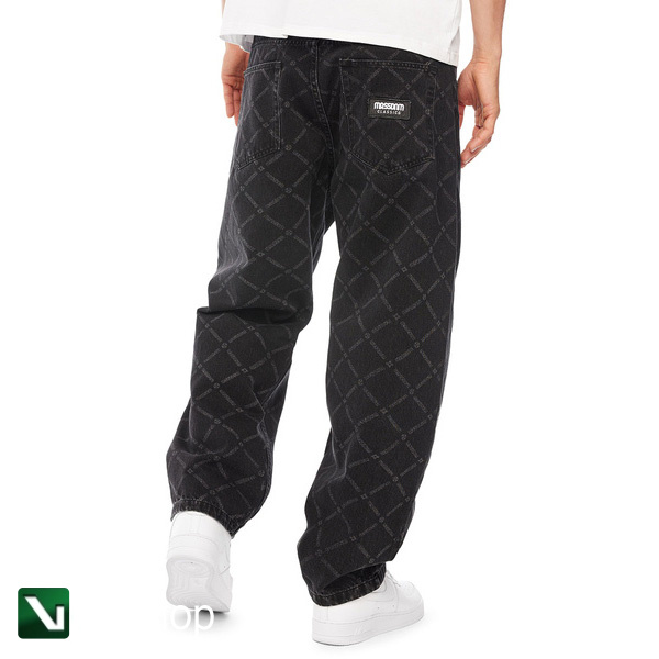 pol pl Mass DNM spodnie Wall Pants Extra baggy Fit czarne 209912 2