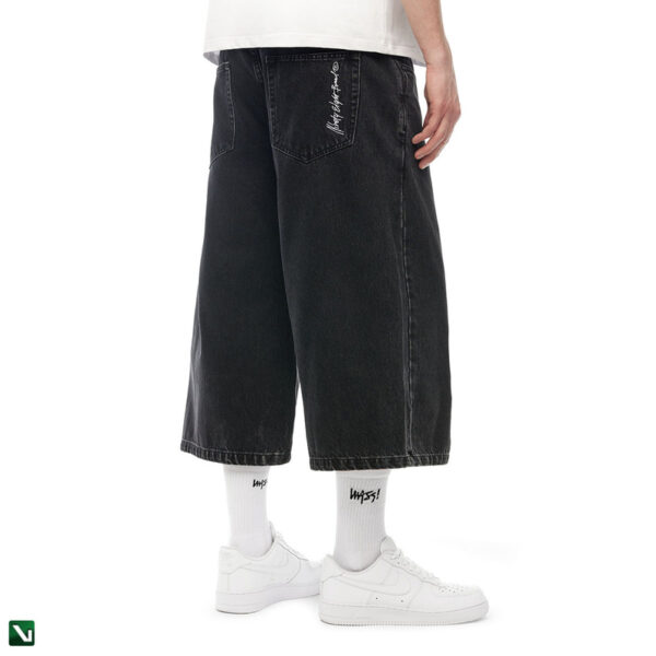 pol pl Mass DNM szorty Ninety Eight Jeans Shorts extra baggy fit jorts czarne 210317 2 5