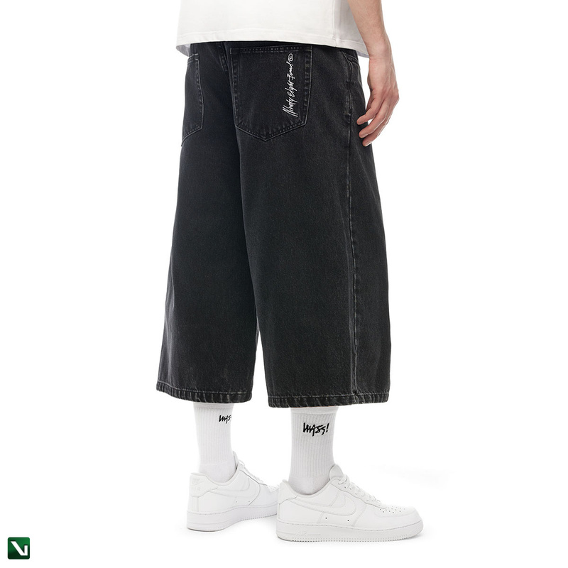 pol pl Mass DNM szorty Ninety Eight Jeans Shorts extra baggy fit jorts czarne 210317 2 5