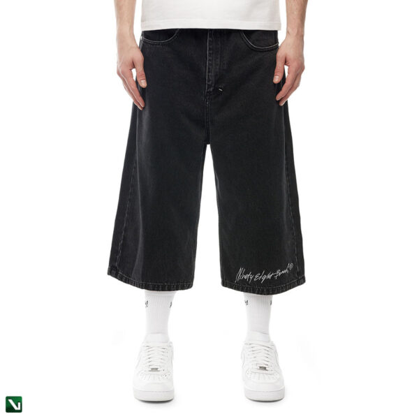 pol pl Mass DNM szorty Ninety Eight Jeans Shorts extra baggy fit jorts czarne 210317 3 5