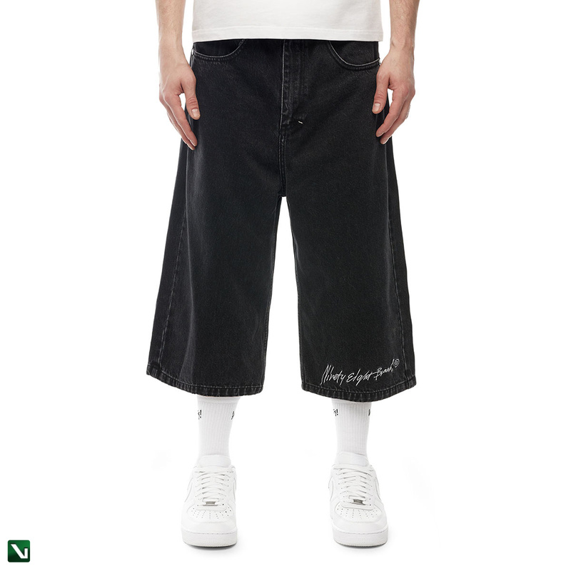 pol pl Mass DNM szorty Ninety Eight Jeans Shorts extra baggy fit jorts czarne 210317 3 5