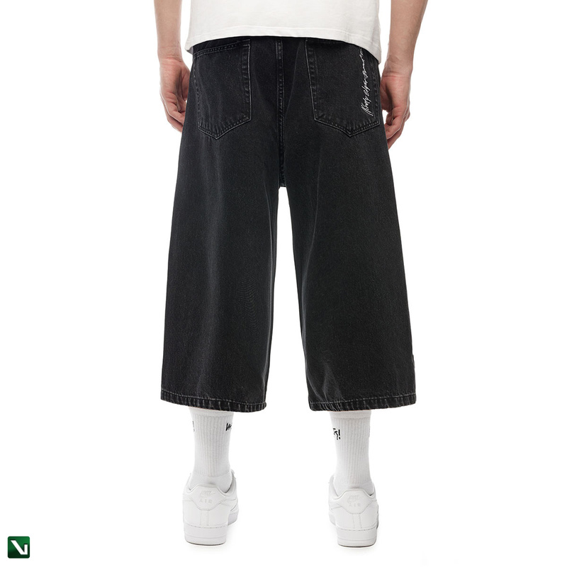 pol pl Mass DNM szorty Ninety Eight Jeans Shorts extra baggy fit jorts czarne 210317 4 5