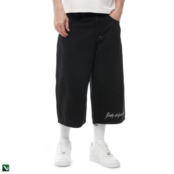 pol pl Mass DNM szorty Ninety Eight Shorts extra baggy fit jorts czarne 210318 2 2