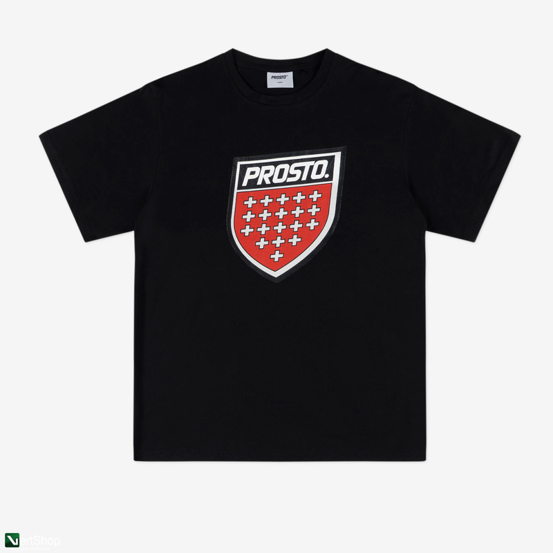 PROSTO Infine t shirt bawelniany czarny