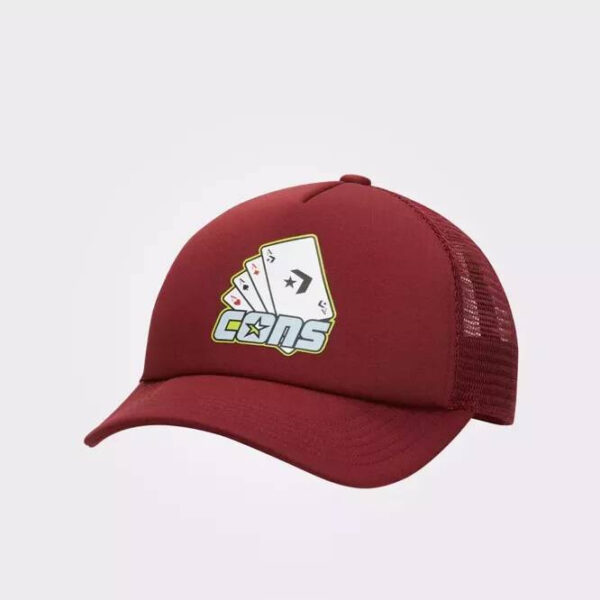 pol pl czapka Converse Cons Graphic Trucker Cap Red 30462 2